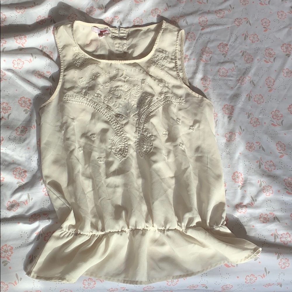 Women’s Adult Medium White Bongo See-through Tank